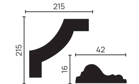 Угловой элемент DECOR DIZAYN C1-DD301