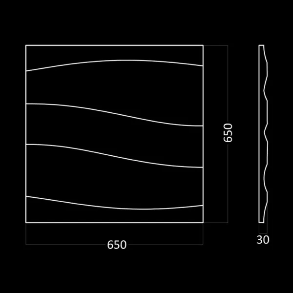 Гипсовая 3D панель Artpole SMOKE 2