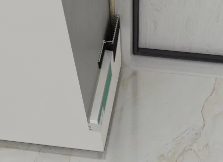 Теневая рейка micro 3М (скрытый наличник) Laconistiq Черный муар