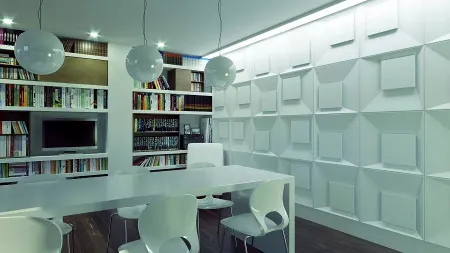 Гипсовая 3D панель Artpole MALEVICH LED (холодный свет)