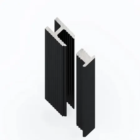 Теневая рейка LACONISTIQ DUAL mini, под панели и керамог. Чёрная