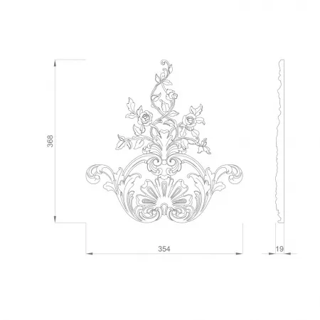 Орнамент STAVROS NPU.VRS-002