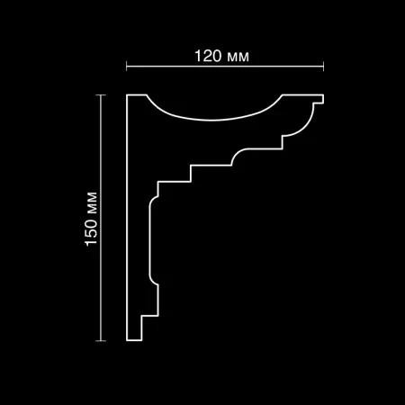 Карниз потолочный гипсовый Artpole SKTL151