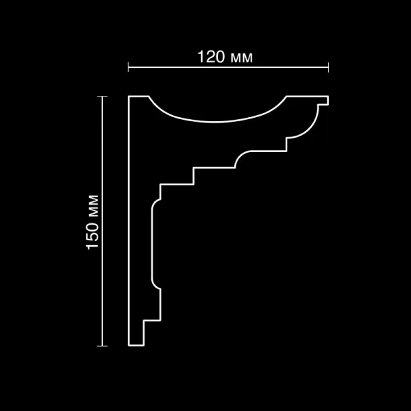 Карниз потолочный гипсовый Artpole SKTL151