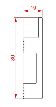 Напольный плинтус GLANZEPOL GPD-1 Led