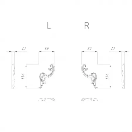 Угловой элемент STAVROS  