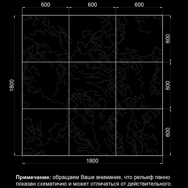 Гипсовая панно Artpole BASALT