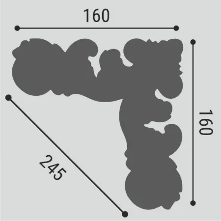 Угловой элемент Bello Deco УУ1