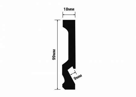 Плинтус напольный HIWOOD LB99
