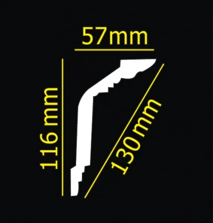 Карниз потолочный GLANZEPOL GP07