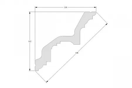 Карниз потолочный Orac Decor C211 Гибкий