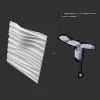 Гипсовая 3D панель Artpole Silk-2 LED WHITE 3