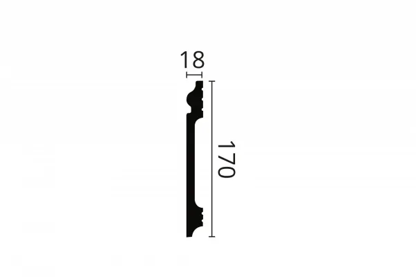 Плинтус напольный NMС FL17