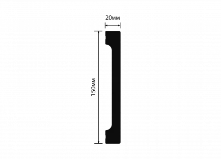 Плинтус напольный HIWOOD B150V1