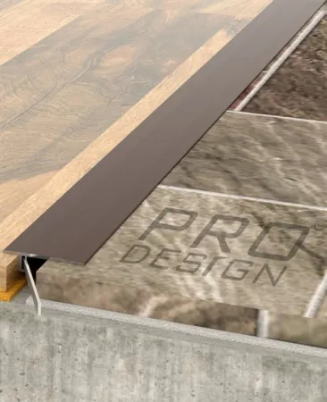 Порог алюминиевый Pro Design 571 Коньяк