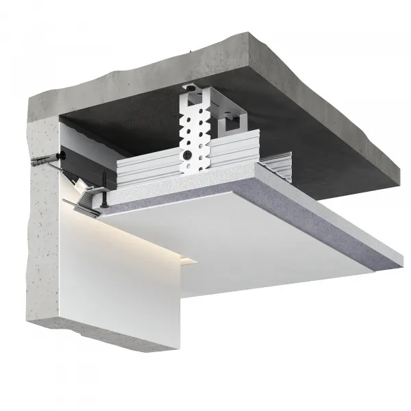 Потолочный теневой профиль D005A Черный