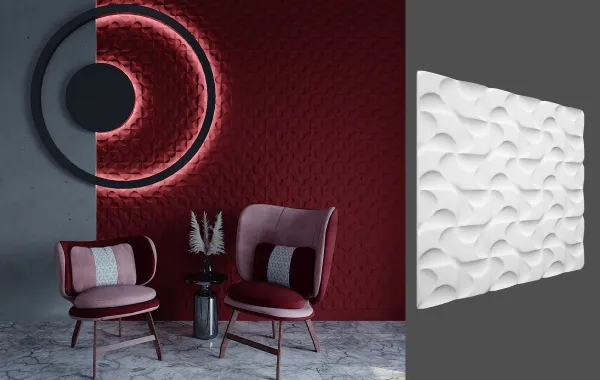 Гипсовая 3D панель Deco Line M-43