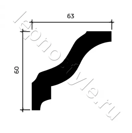 Карниз потолочный Европласт 1.50.105