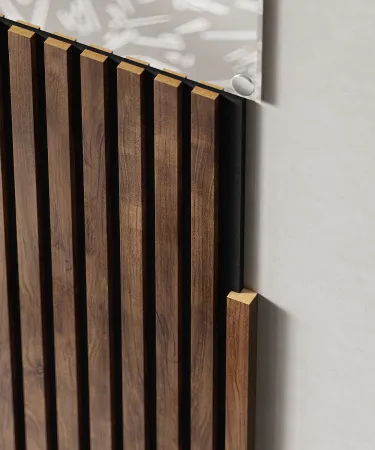 Торцевая рейка с пазом, МДФ, ясень тирамису