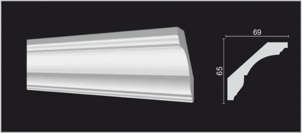 Карниз потолочный DECOR DIZAYN DD17