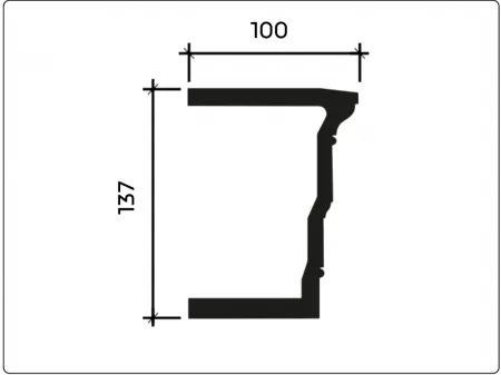 Фасадный декор архитрав Европласт 4.34.301