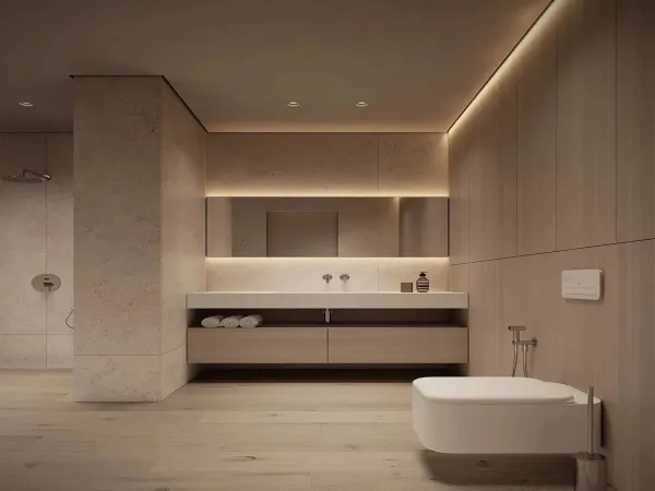 Теневой профиль потолочный GIPS под подсветку, черный муар