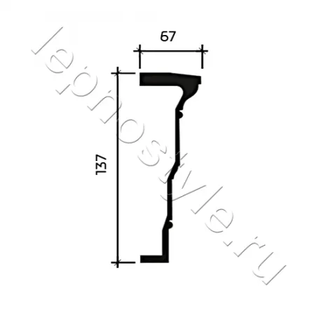 Фасадный декор архитрав Европласт 4.34.302