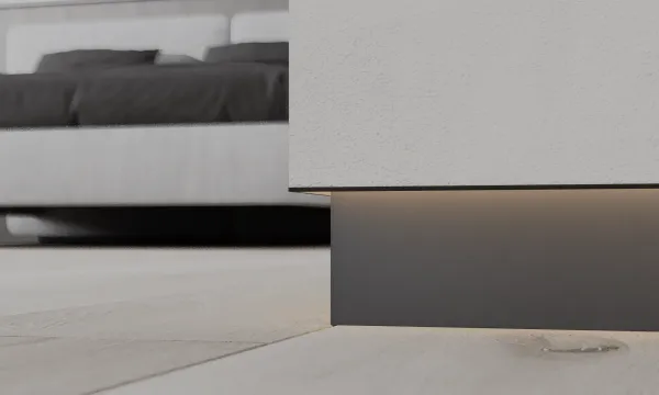 Скрытый плинтус / Теневой профиль Ликорн Чёрный С-04.2.3