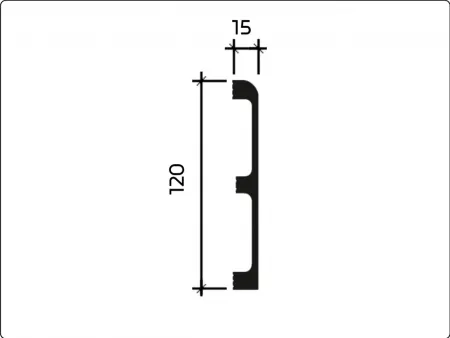 Плинтус напольный Европласт U.6.53.122