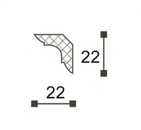 Карниз потолочный NMС LX23 (MB)