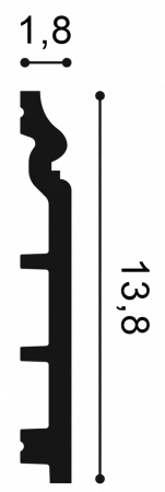 Плинтус напольный Orac Decor SX 118 Гибкий