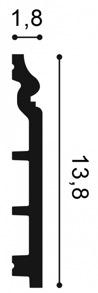 Плинтус напольный Orac Decor SX 118 Гибкий