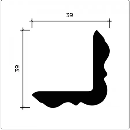 Внешний угол Европласт 1.50.257 Гибкий