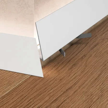 Микроплинтус Pro Design Corner 570 Белый муар