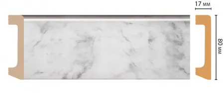 Плинтус напольный Decomaster D235-79