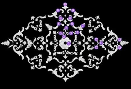 Потолочная наборная композиция SNK10