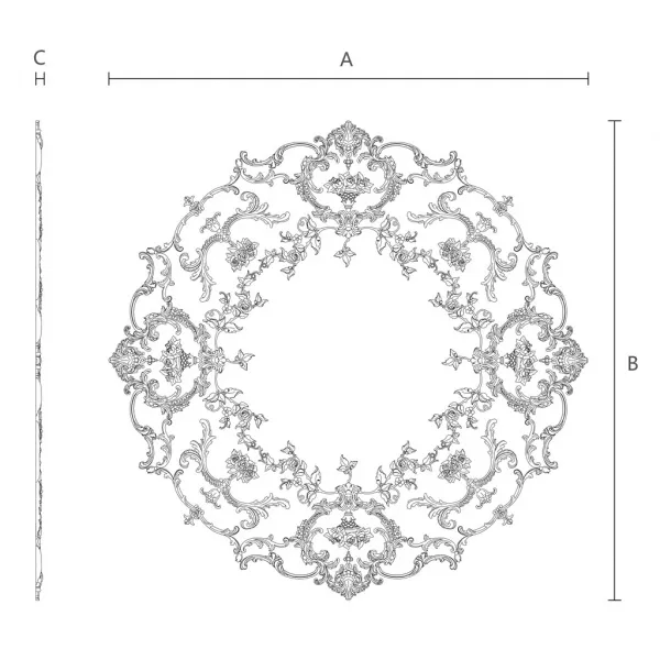 Розетка потолочная STAVROS CPU-066