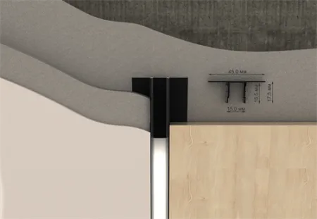 Декоративный стеновой профиль Pro Design 534 Черный муар