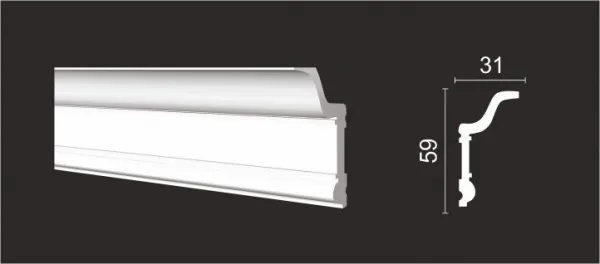 Карниз потолочный DECOR DIZAYN DD501