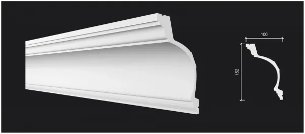 Карниз потолочный DECOR DIZAYN DD522