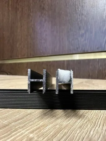 Теневая рейка LACONISTIQ DUAL, под панели и керамог. Светлое золото