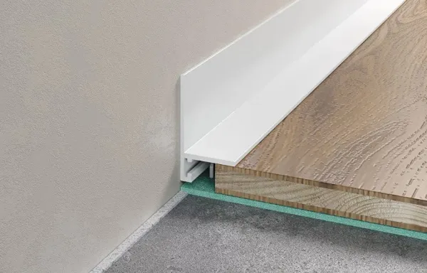 Микроплинтус LACONISTIQ Micro-L угловой RAL9016 Белый муар 2.7