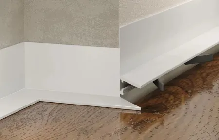 Микроплинтус LACONISTIQ Micro-L угловой Белый матовый 2.7