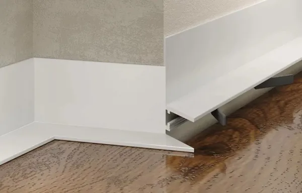 Микроплинтус LACONISTIQ Micro-L угловой RAL9016 Белый муар 2.7