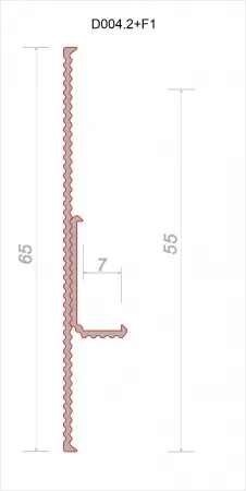 Универсальный теневой профиль F1A Черный 