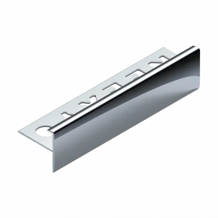 Профиль лестничный F-образный 10мм (бронза матовая)