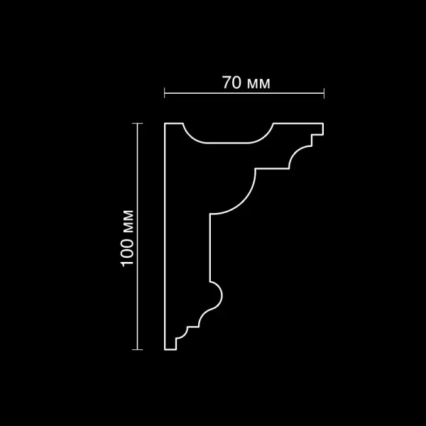 Карниз потолочный гипсовый Artpole SKTL98