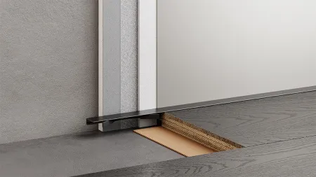 Микроплинтус ФЕСО с пружинами RAL 9001 кремово-белый