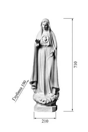 Статуэтка Божья Матерь DECORUS ST-018