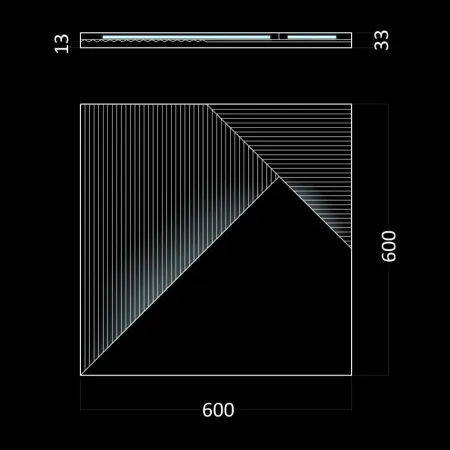 Гипсовая 3D панель Artpole FIELDS LED-2 (холодный свет)